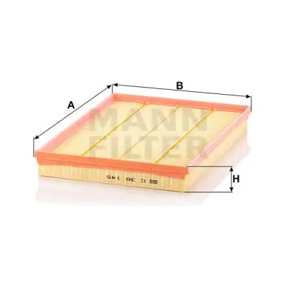 MANN FILTER Vzduchový filtr C 36 145 – Hledejceny.cz