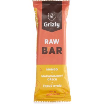 GRIZLY RAW Bar 15 x 55 g