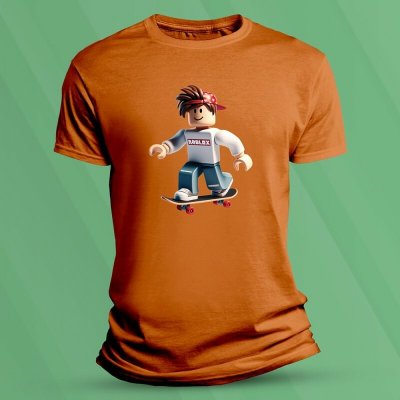 Sandratex dětské tričko s potiskem Roblox avatar 2 Oranžová – Zboží Mobilmania