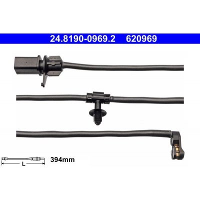 Výstražný kontakt, opotřebení obložení ATE 24.8190-0969 (AT 620969) | Zboží Auto