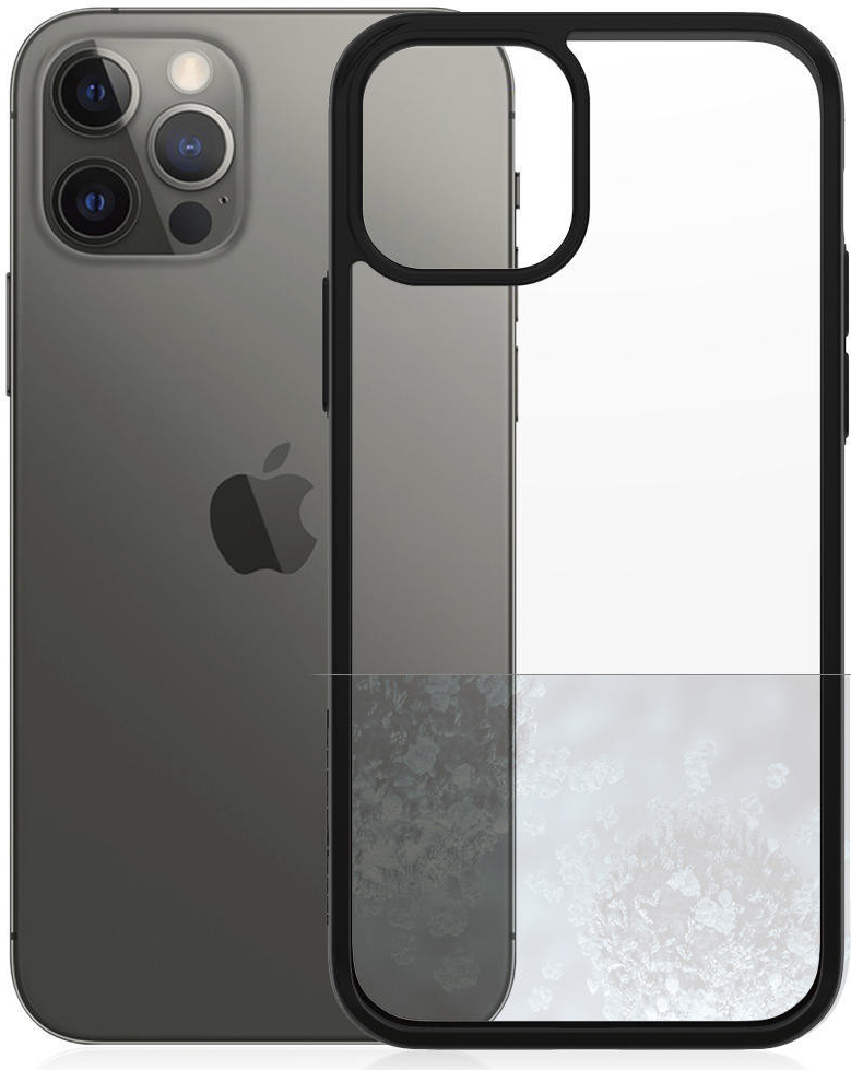 Pouzdro PanzerGlass ClearCase Antibacterial Apple iPhone 12/iPhone 12 Pro černé edition