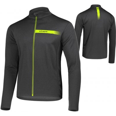 Etape mikina SOLID antracit/žlutá fluo – Hledejceny.cz