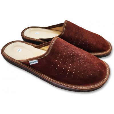 Ovčí Věci pánské semišové kožené pantofle s ovčí vlnou – Hledejceny.cz