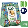 Dětský snack Good Gout BIO Máslová zvířátka polomáčená v hořké čokoládě 120 g