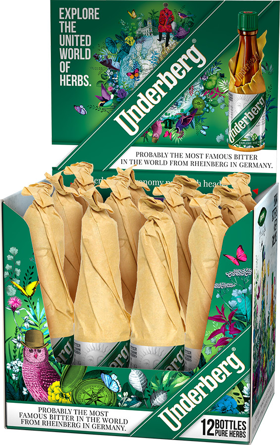 Underberg 44% 12 x 0,02 l (holá láhev)