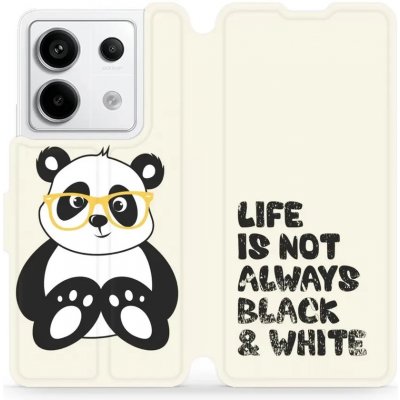 Mobiwear Flip Xiaomi Redmi Note 13 Pro 5G / Poco X6 5G - M041S Panda - life is not