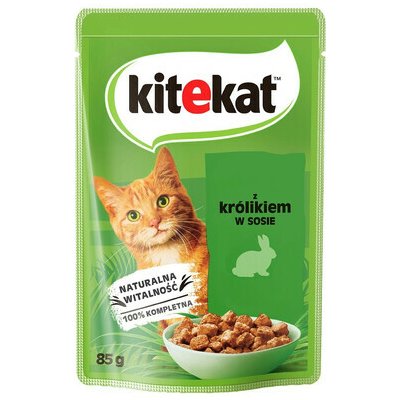 Kitekat Králík v omáčce 85 g – Hledejceny.cz