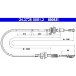 Tažné lanko, ovládání spojky ATE 24.3728-0851.2 – Sleviste.cz