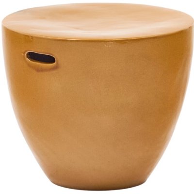 Kave Home Mesquida 46 cm Hořčicově žlutý zahradní stolek – Hledejceny.cz