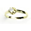 Prsteny Čištín žluté zlato prstýnek s čirým zirkonem T 1368