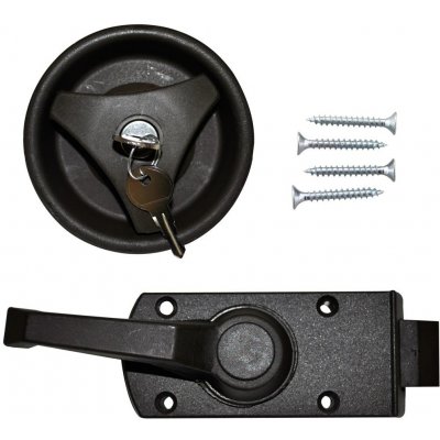 FAWO Kompletní dveřní zámek pravostranný černá | Zboží Auto