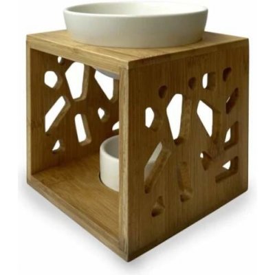 Housedecor Aroma lampa Pattern bílá Bambus s keramickou miskou – Hledejceny.cz