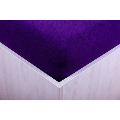 Teptex prostěradlo froté tmavě fialové 180x200 – Zboží Mobilmania