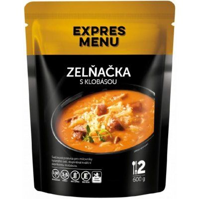 EXPRES MENU Zelná polévka s klobásou 600 g – Sleviste.cz