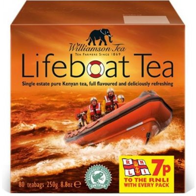 WILLIAMSON TEA černý čaj LIFEBOAT 80 sáčků / 250 g