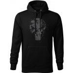 DRAGOWA s kapucí Frank The Punisher černá – Zboží Dáma