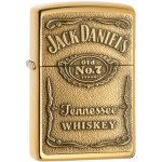 Zippo benzínový JACK DANIEL 24146’S LABEL BRASS EMBLEM – Zboží Mobilmania