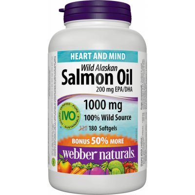 Webber naturals Salmon Oil 1000 mg 180 tablet