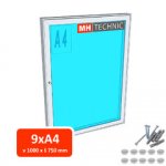 MH Technic venkovní informační vitrína MH60 1000 x 750 mm 9 x A4 – Zboží Dáma