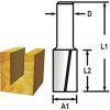 Fréza Makita Drážkovací fréza 2 břit stopka 6 mm,8x25,4x57 mm D-47450