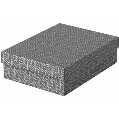 Úložné a dárkové krabice Esselte Home - střední, nízké, šedé, 3 ks – Zboží Mobilmania