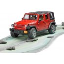 Bruder Auto model Jeep Wrangler plast 2525 červená 1:16