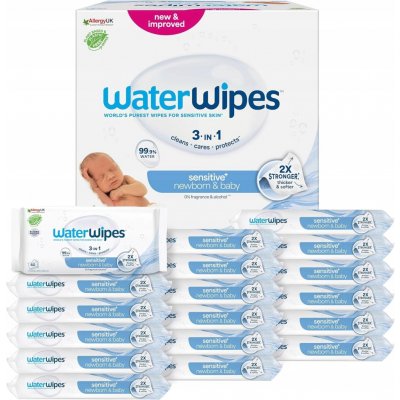 WaterWipes Vlhčené ubrousky 18 x 60 ks – Hledejceny.cz