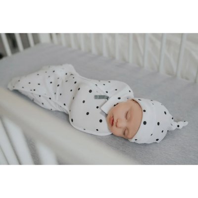 Sleepee Zavinovačka First Step Swaddle s čepičkou Tečky černé – Hledejceny.cz