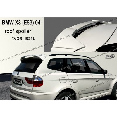 BMW X3 E83 03 - 10 Stylla spoiler zadních dveří horní – Zboží Mobilmania