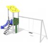 Dětské hřiště Playground System Herní sestava z nerezu se skluzavkou a houpačkou SUN 3