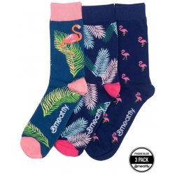 Meatfly ponožky Lexy Triple Pack 2023 Flamingo