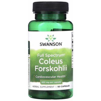 Swanson Full Spectrum Coleus Forskohlii 400 60 kapslí – Hledejceny.cz