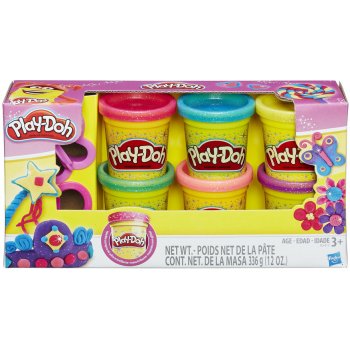 Play-Doh Třpytivá sada se 2 vykrajovátky