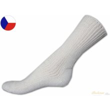 Nepon Sibiřky hřejivé ponožky s jemným svěrem smetanové