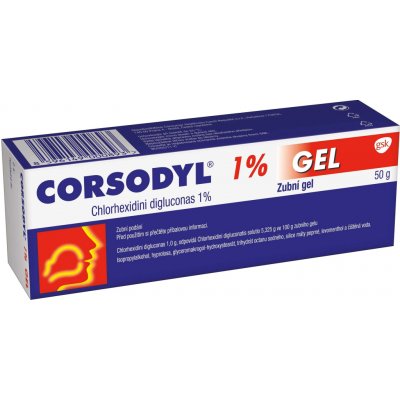 CORSODYL DNT 10MG/G DNT GEL 1X50G – Zboží Mobilmania