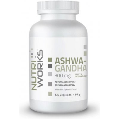NutriWorks Ashwagandha 120 kapslí – Hledejceny.cz