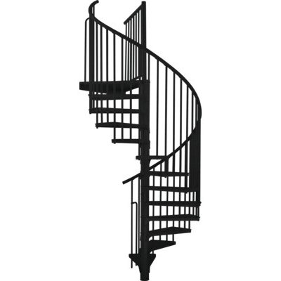 Točité schodiště Myron Ø 180 cm, výška patra 352,5 cm černé – Hledejceny.cz