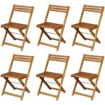 LIVARNO home Skládací židle Sevilla, akácie, 6 kusů – Zboží Mobilmania
