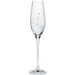 Semido Sklenice na sekt s krystaly Preciosa linie 2 x 210 ml – Sleviste.cz