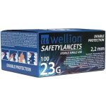 Wellion Safety Lancets 23G—Jehly jednorázové 100 ks – Zboží Dáma