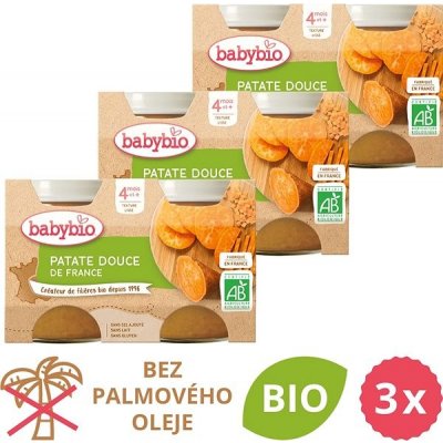 Babybio Sladké brambory 3 x 2 x 130 g – Zbozi.Blesk.cz