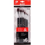 Artix Paints Štětce ploché vel.12, 10, 8, 6, 4, 2 sada č.3 (6ks)