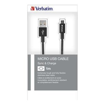 Verbatim 24420 USB, micro USB B, 100cm, černý