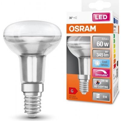 Osram 4058075620360 Reflektorová LED stmívatelná žárovka E14 4,8 W SUPERSTAR, studená bílá – Hledejceny.cz