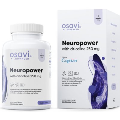 Osavi Neuropower with Citicoline, Cognizin 250 mg, 90 rostlinných kapslí – Hledejceny.cz