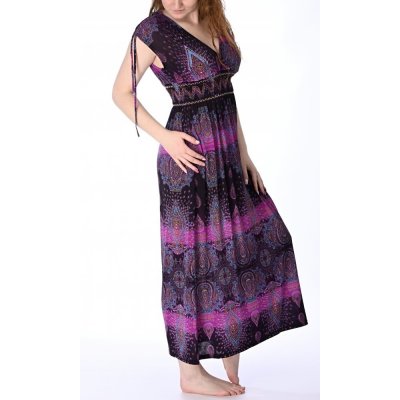 Dámské šaty dlouhé Kay fialová – Zboží Mobilmania