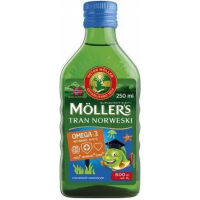 Moller's Norský rybí olej tran s ovocnou příchutí 250 ml – Hledejceny.cz