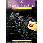 Creatoys Škrabovací obrázek duhový Kůň v běhu – Zboží Dáma