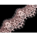 Výprodej - Francouzská krajka šíře 10 cm - pudrová 3m Varianta: 3 pudrová, Balení: 3 m – Zboží Dáma