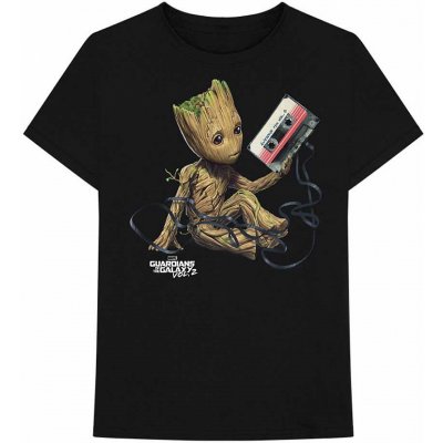 Marvel Comics tričko Guardians of the Galaxy Groot with Tape Black – Zboží Mobilmania